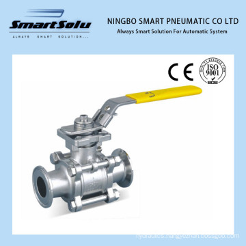 Smart 3PCS Hoop End Ss Ball Valve